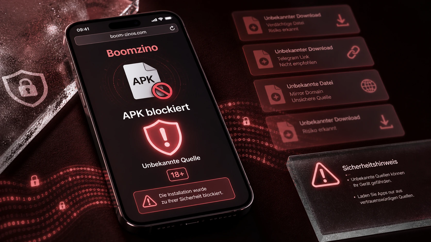 Boomzino App APK: warum man vorsichtig sein muss