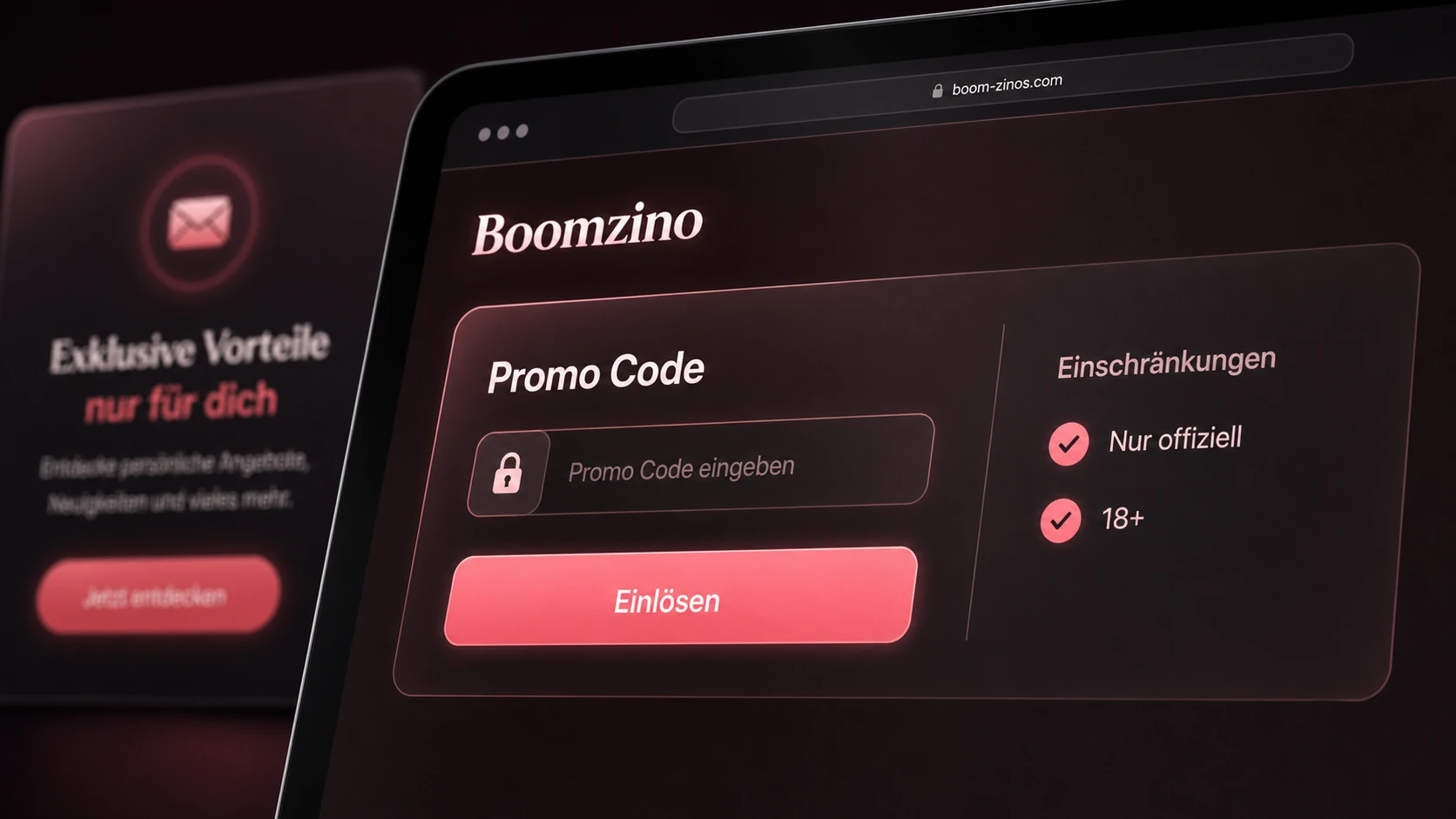 Boomzino Promo Code: Aktivierung und Einschränkungen