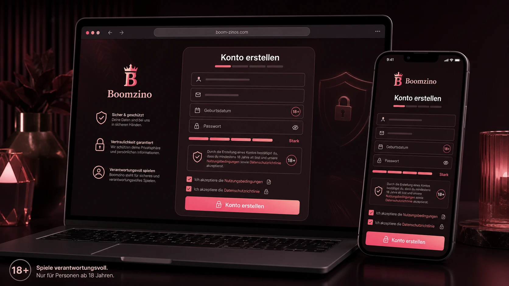 Wie erstelle ich ein Konto im Boomzino Casino