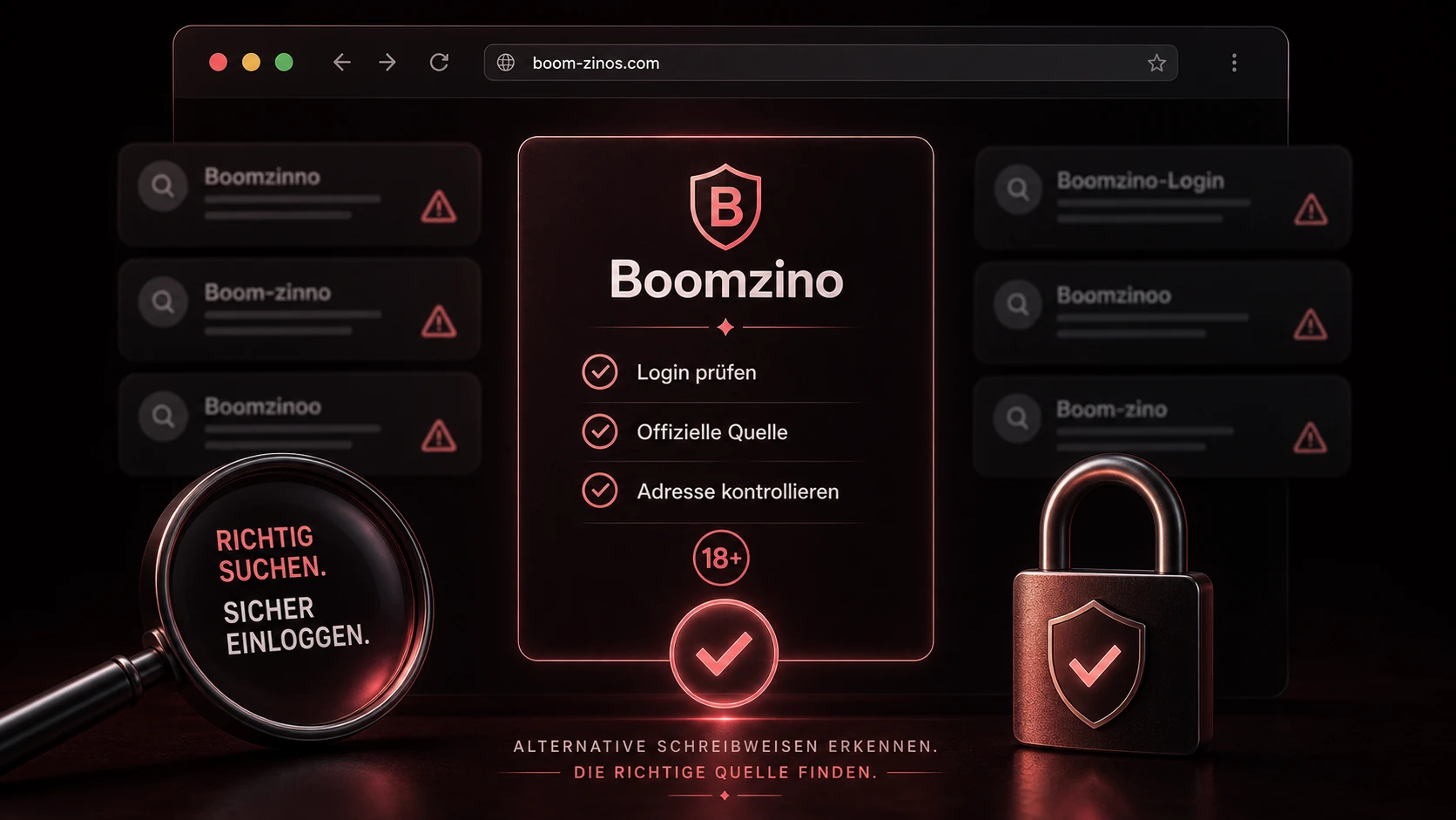 Boom Zino Login und alternative Schreibweisen im Netz