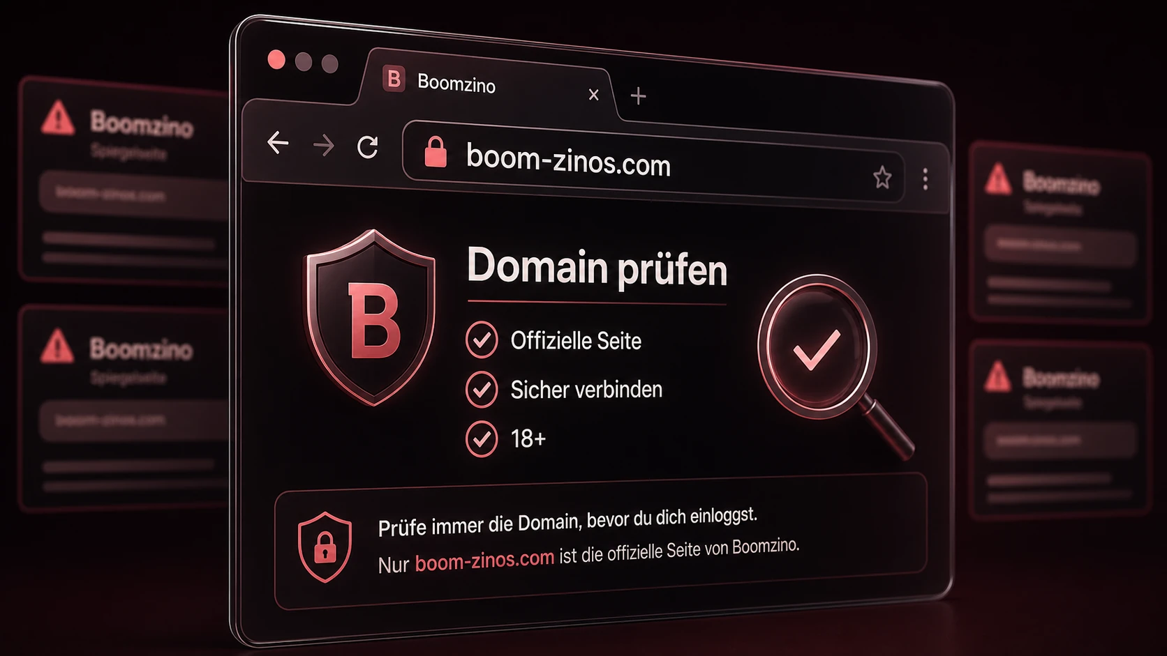 Official Site und der richtige Domain-Check